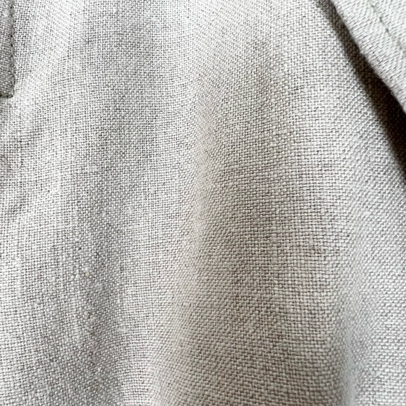 L.L. bean linen blazer size 14 oatmeal color - Picture 4 of 11